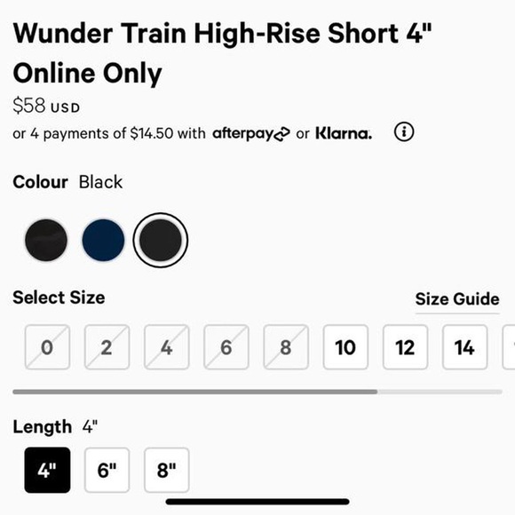 NWT Lululemon Bike Shorts - Picture 4 of 4